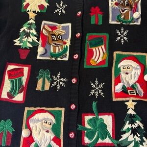 Vintage Yarn works size l holiday sweater